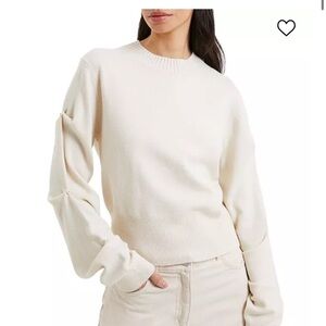 French Connection Women’s Pearl Sleeve Sweater